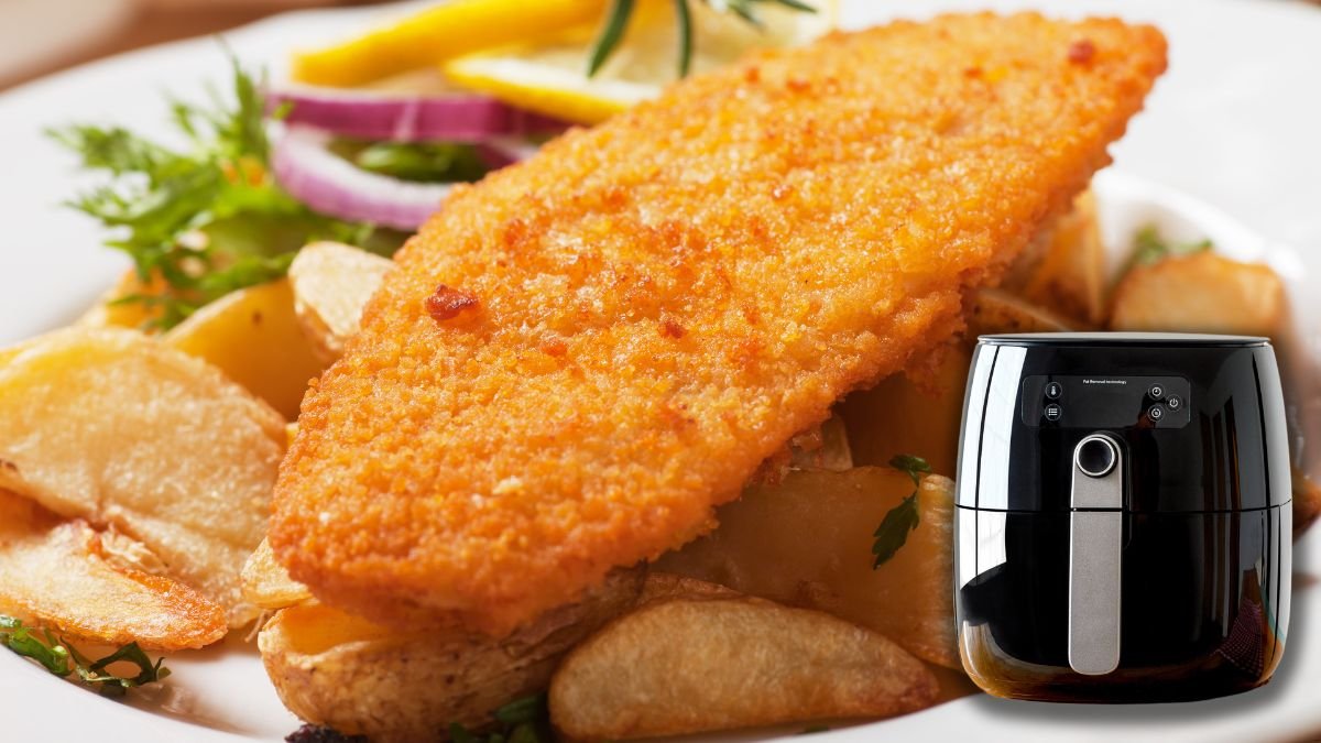 Peixe Empanado na Airfryer Caiaque